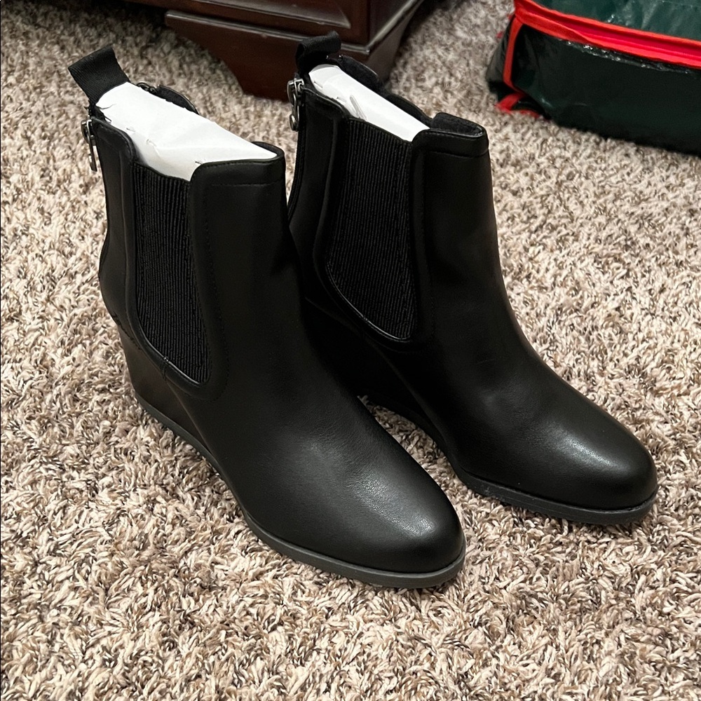 Sleek Black Ankle Booties